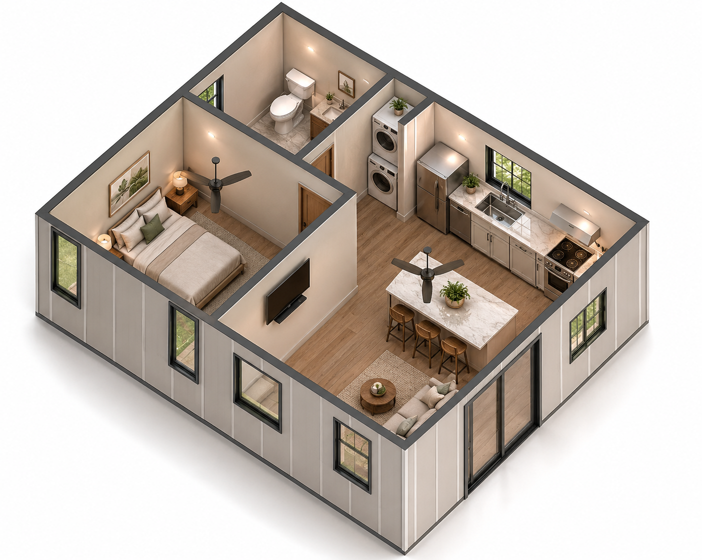 Up to 500 SQFT floor plan preview